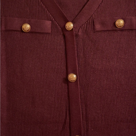 Rich Brown Knit Sweater and Rich Burgundy Knit Sweater Dresses - $20 each. - Picture 8 of 12